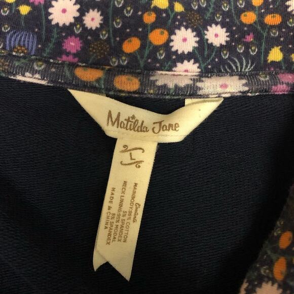 Matilda Jane A Million Little Things Navy Blue Jacket Womens Large Cottagecore - Picture 10 of 10